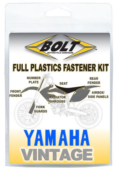 BOLT Schraubenkit Plastikteile für YAMAHA YZ 125-490 87-90