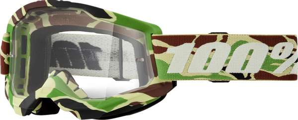 100% Brille: Strata 2 War Camo, klares Glas