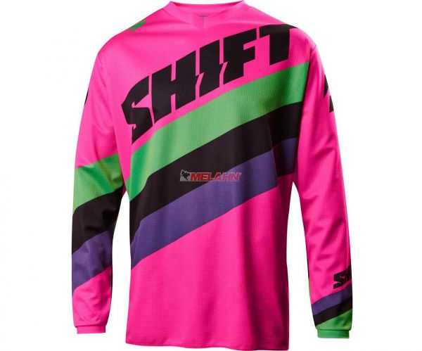 SHIFT Jersey: Whit3 Tarmac, schwarz/pink