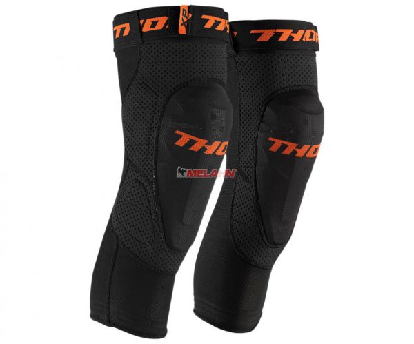 THOR Knieprotektor (Paar): Comp, schwarz/orange