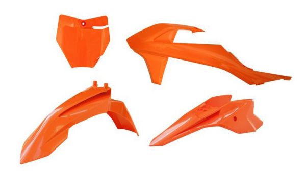 R-TECH Plastik-Kit für KTM 50 SX / SX-E3/5 2016-, 4-teilig, orange