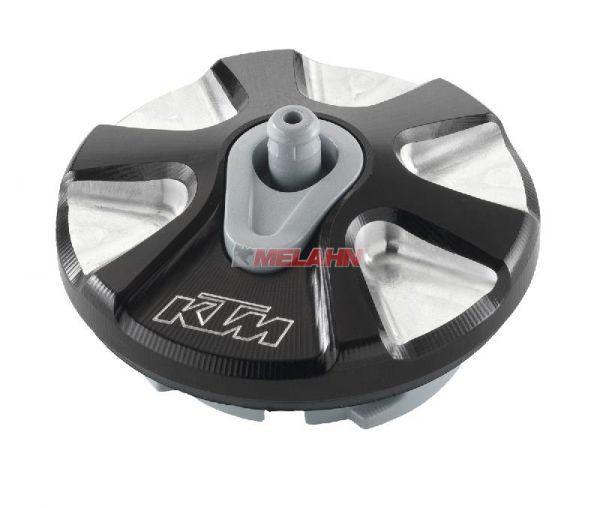 KTM SXS Aluminium-Tankdeckel 3/4, schwarz