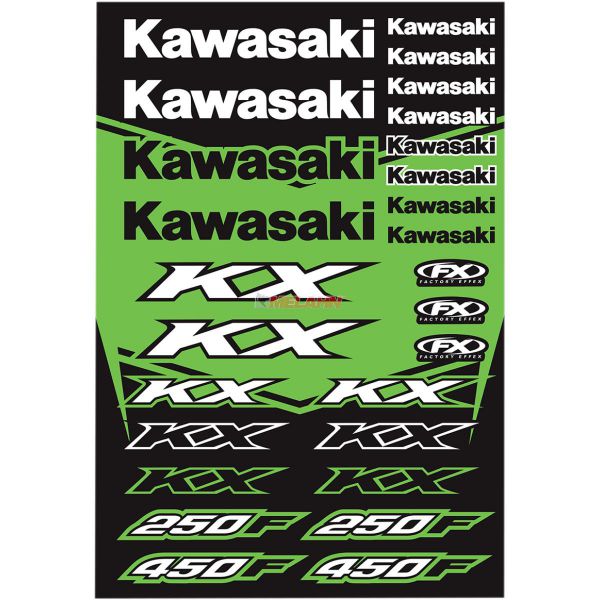 FACTORY EFFEX Generic Aufkleberkit: KAWASAKI