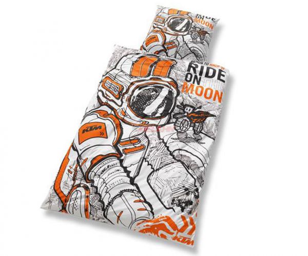 KTM Bettwäsche, weiß/schwarz/orange