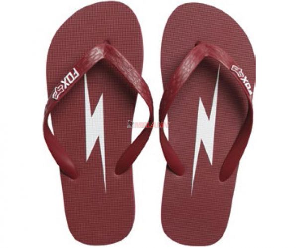 FOX Girls Flip-Flops: Throttle Maniac, dark red