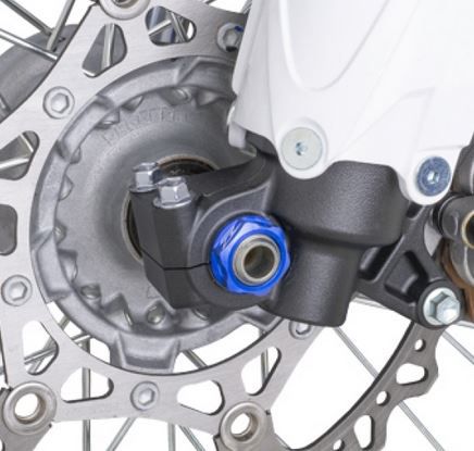 ZETA Aluminium-Achsmutter vorne für KX/KXF 04- / RMZ 04- / WRF 19- / YZF 14-, blau