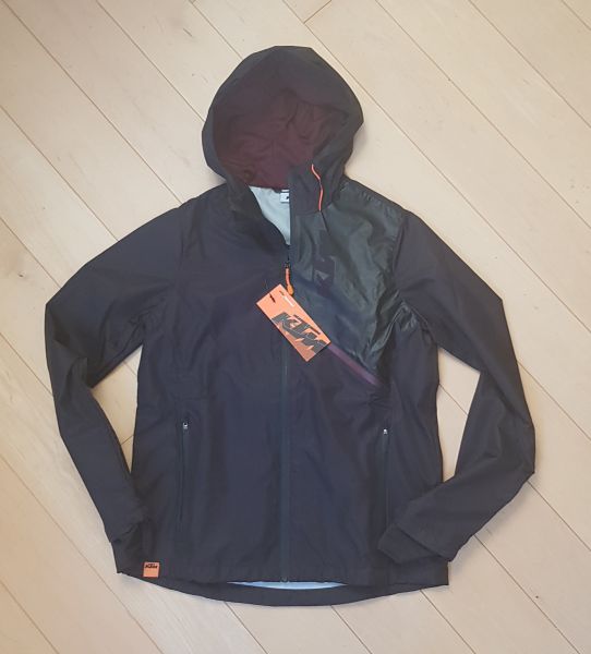 KTM Girls Regenjacke, grau/schwarz