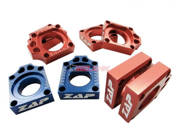 ZAP Aluminium-Achsblöcke (Paar) CR/CRF 02-, rot