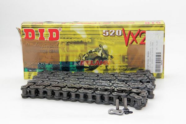 D.I.D. Kette 520 VX 2, 120 Glieder, schwarz