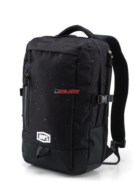 100% Rucksack: Transit, schwarz