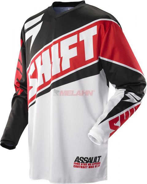SHIFT Hemd: Assault Race, rot/weiß