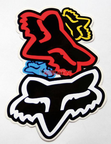 FOX Aufkleber: Various, 16x12cm, neon