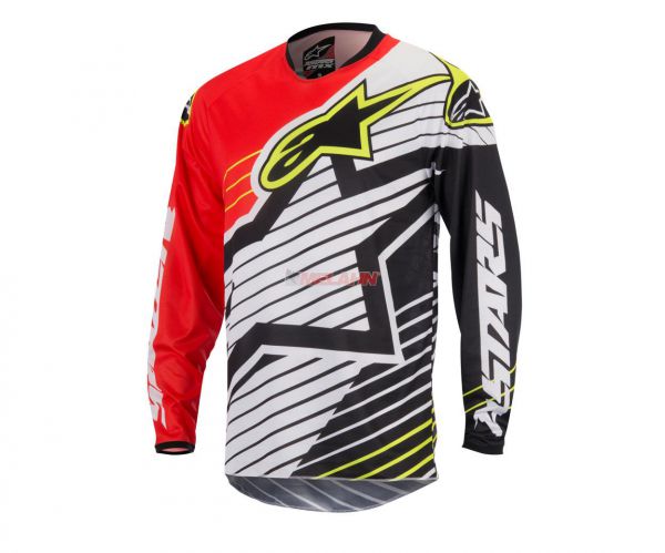 ALPINESTARS Jersey: Racer Braap, rot/weiß/schwarz