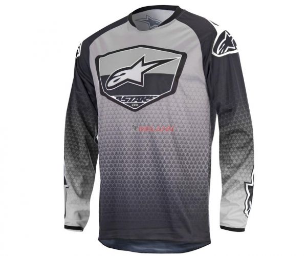 Alpinestars Jersey: Racer Supermatic,schwarz/grau/weiss