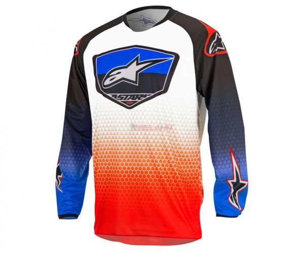 Alpinestars Jersey: Racer Supermatic,rot/blau/weiss