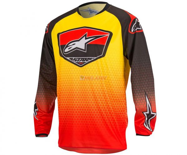 Alpinestars Jersey: Racer Supermatic,rot/schwarz/gelb