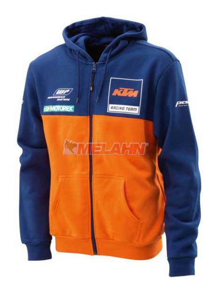 KTM Kids Zip Hoody: Team, orange/blau