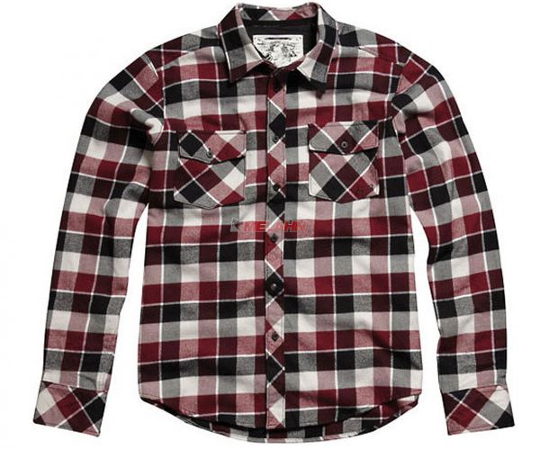 FOX Flanell-Hemd: Sheisty, burgundy, Gr.S