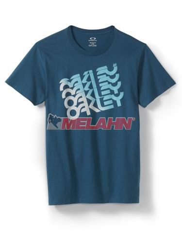 OAKLEY T-Shirt: Quad Factory, blau