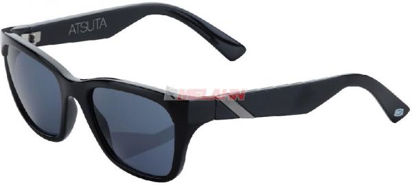 100% Sonnenbrille: Atsuta, schwarz/silber