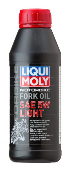 LIQUI MOLY Gabeöl: Motorbike Fork Oil 5W light, 1l