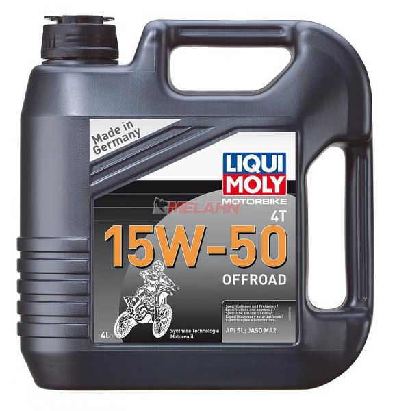 LIQUI MOLY Motoröl: Motorbike 4T 15W-50 Offroad, 4l