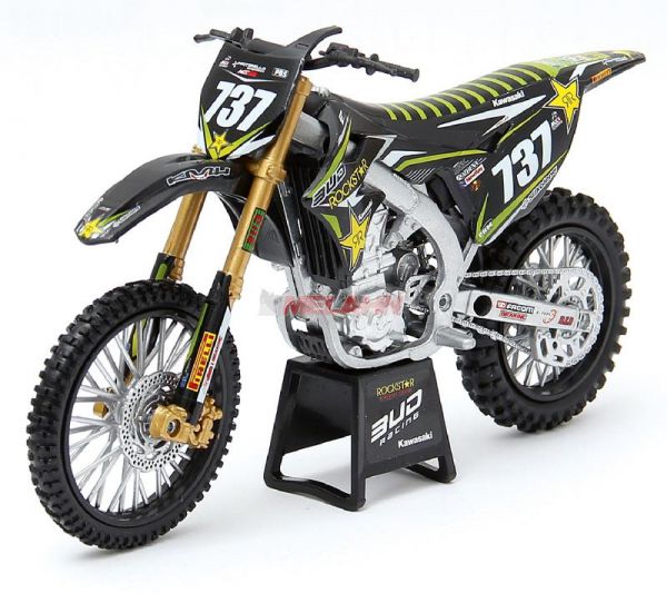 NEW RAY Mini Modell KXF 450 Bud/Rockstar #737, 1:12