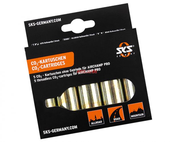 SKS Luftflaschen-Set ohne Adapter (5 Stück)